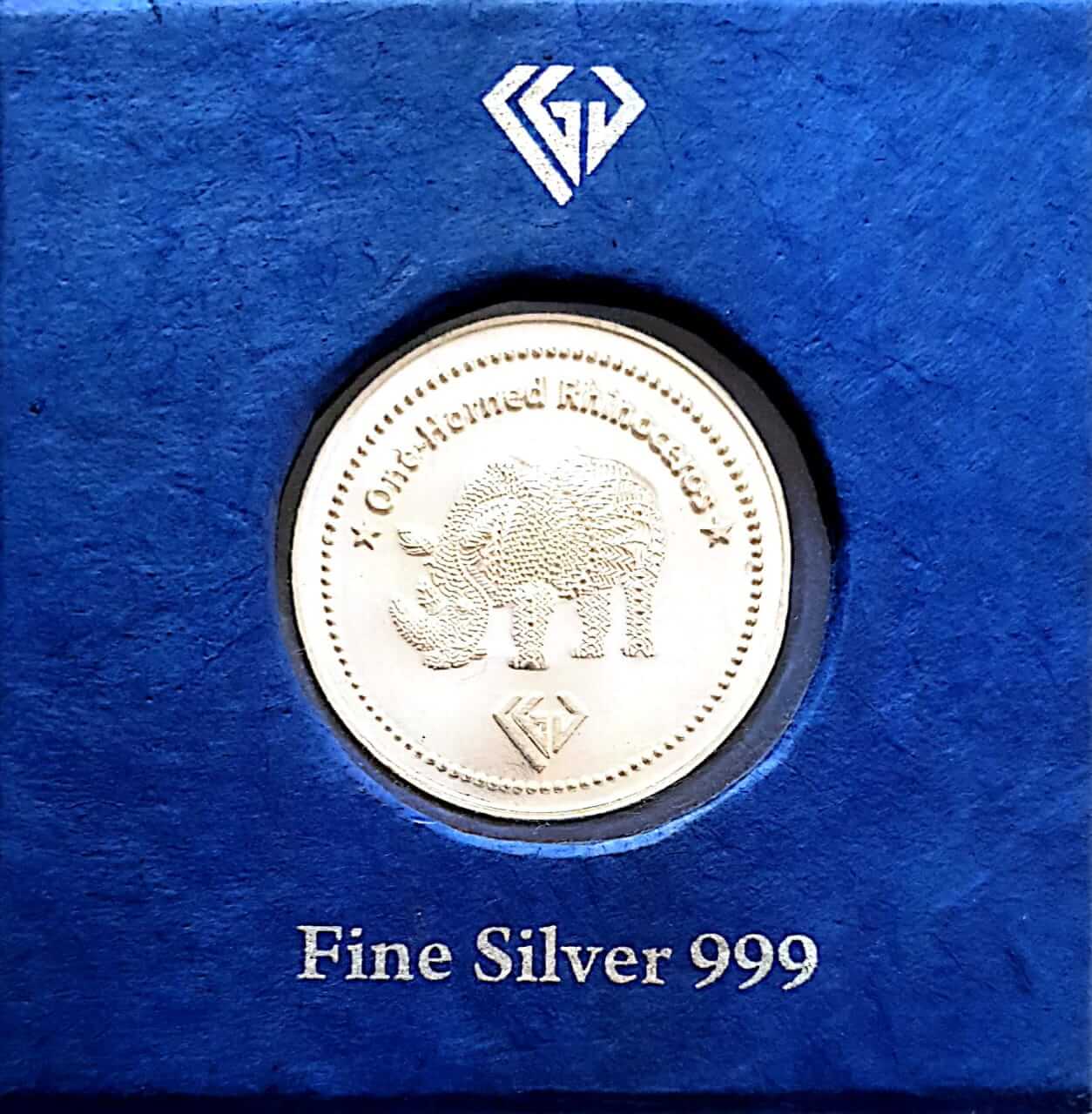 Kuber Gems Diamonds kgd Coins Rhinoceros KB-CN-R-001-A